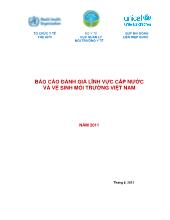 Báo cáo Đánh giá lĩnh vực cấp nước và vệ sinh môi trường Việt Nam