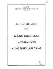 Báo cáo Khoa học: Màng sinh học Vinachitin