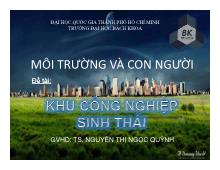 Báo cáo Khu công nghiệp sinh thái