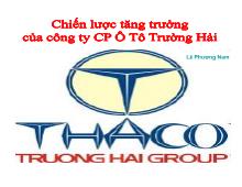 Chiến lược tăng trưởng của công ty cổ phần ô tô Trường Hải