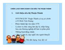 Đề tài Chiến lược kinh doanh của siêu thị Thuận Thành