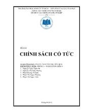 Đề tài : chính sách cổ tức