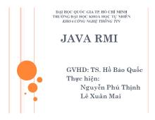 Đề tài JAVA RMI