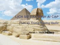 Đề tài Lịch sử văn minh ai cập thời kỳ trung vương quốc