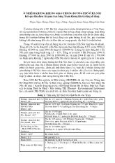 Ô nhiễm không khí do giao thông đường phố ở hànội kết quả thu được từ quan trắc bằng trạm không khí tự động di động