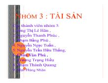 Thảo luận Tài sản