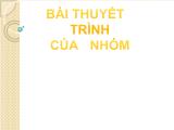 Thuyết trình Quy luật sự thống nhất và đấu tranh giữa các mặt đối lập