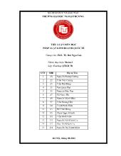 Tiểu lu ận môn: Pháp luật kinh doanh quốc t ế