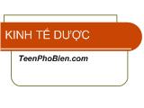 Tiểu luận KINH TẾ DƯỢC