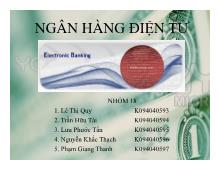 Tiểu luận Ngân hàng điện tử- Electronic Banking