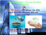 Tiểu luận Tác động của nền kinh tế toàn cầu hóa đối với môi trường
