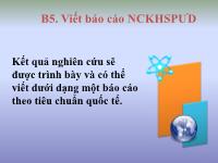 Viết báo cáo nghiên cứu khoa học sư phạm ứng dụng
