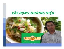 Xây dựng thương hiệu Phở 24