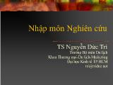 Bài giảng Nhập môn Nghiên cứu