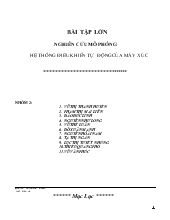 Bài tập lớn nghiên cứu mô phỏng hệ thống điều khiển tự động của máy xúc