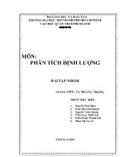 Bài tập nhóm Biến phân tích