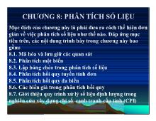 Bài thuyết trình Chương 8: phân tích số liệu