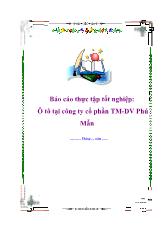Báo cáo Ô tô tại công ty cổ phần TM-DV Phú Mẫn