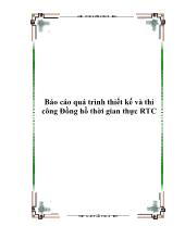 Báo cáo Quá trình thiết kế và thi công Đồng hồ thời gian thực RTC