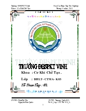 Báo cáo Tìm hiểu,thay thế,sửa chữa các chi tiết trên máy tiện MAZAK JUNIOR
