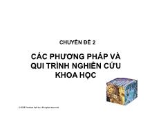 Chuyên đề 2- các phương pháp và qui trình nghiên cứu khoa học