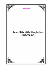Đồ án Điều Khiển Động Cơ Một Chiều Từ Xa