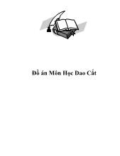 Đồ án Môn Học Dao Cắt