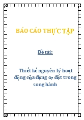 Đồ án Thiết kế nguyên lý hoạt động của động cơ đốt trong song hành