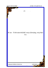 Đồ án Tính toán thiết kế máy cắt mộng, máy bào via