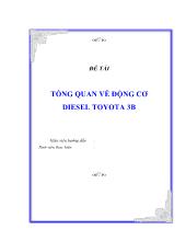 Đồ án Tổng quan về động cơ diesel toyota 3b
