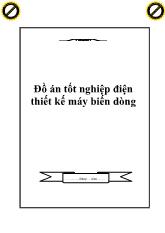 Đồ án Tốt nghiệp điện thiết kế máy biến dòng