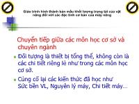 Giáo trình hình thành bản mẫu khối lượng trọng tải của vật nâng đối với các đặc tính cơ bản của máy nâng