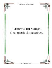 Luận văn Tìm hiểu về công nghệ CNC