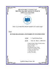 Tiểu luận Buyer-Seller relationships in pcb industry