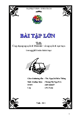Bài tập lớn Ứng dụng nguyên lí Dirichlet và nguyên lí cực hạn trong giải toán hình học