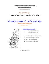 Bài tập nhóm Xây dựng một tổ chức học tập