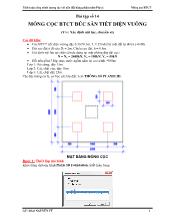 Bài tập số14- Móng cọc btct đúc sẵn tiết diện vuông