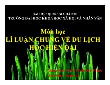 Bài thảo luận Hỗ trợ sản phẩm du lịch hiện đại: quản lý dịch vụ