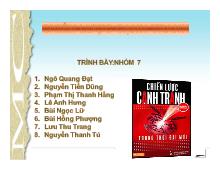 Bài thuyết trình Chiến lược cạnh tranh của công ty viễn thông quân đội viettel