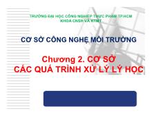 Bài thuyết trình Chương 2. cơ sở các quá trình xử lý lý học
