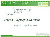 Bài thuyết trình Doanh nghiệp nhà nước