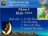 Bài thuyết trình Gluxit