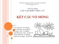 Bài thuyết trình Kết cấu vỏ mỏng