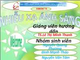 Bài thuyết trình Nhiễu xạ ánh sáng