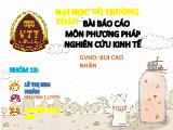 Bài thuyết trình Phân tích tác động của giá và sản lượng đến doanh thu