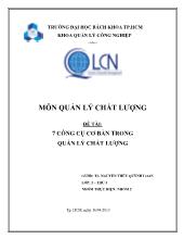 Báo cáo 7 công cụ cơ bản trong quản lý chất lượng