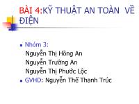 Báo cáo Bài 4: Kỹ thuật an toàn về điện