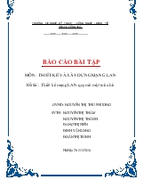 Báo cáo Bài tập Thiết kế mạng LAN quy mô một toà nhà