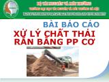 Báo cáo Bài xử lý chất thải rắn bằng phương pháp cơ học