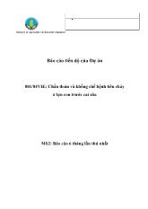 Báo cáo Chẩn đoán và khống chế bệnh tiêu chảy ở lợn con trước cai sữa